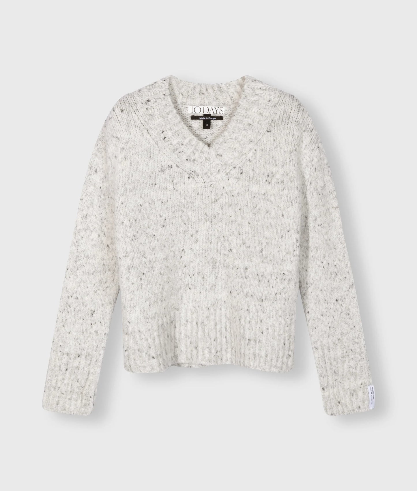 10 DAYS V-Neck Knit Sweater Melee