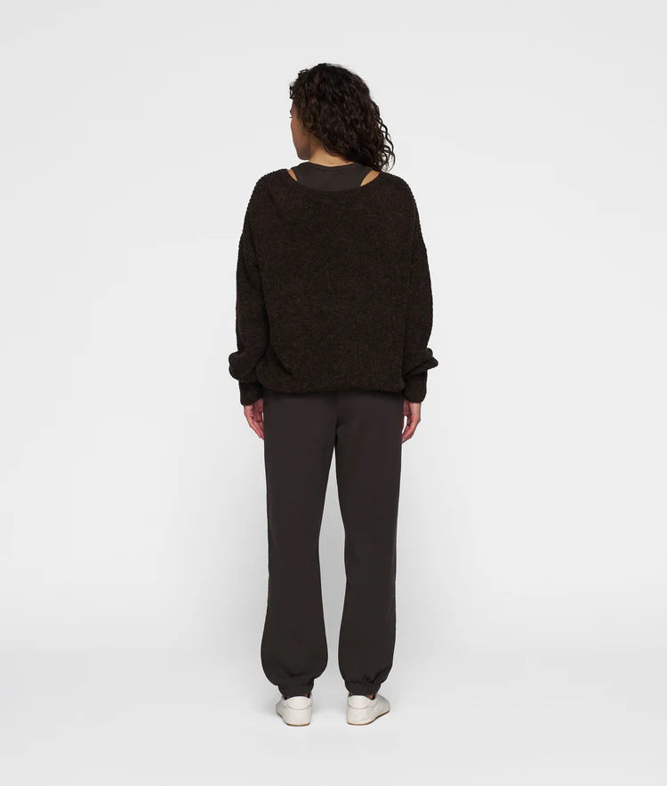 10 DAYS DEEP NECK KNIT SWEATER