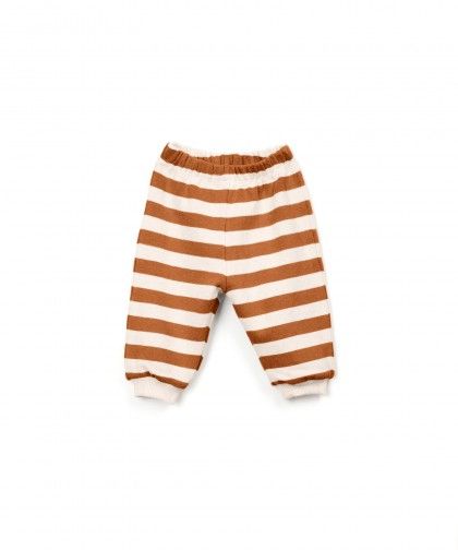 PLAY UP STRIPED JERSEY LEGGINGS