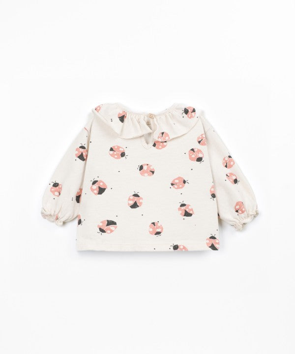PLAY UP PRINTED JERSEY LONGSLEEVE T-SHIRT
