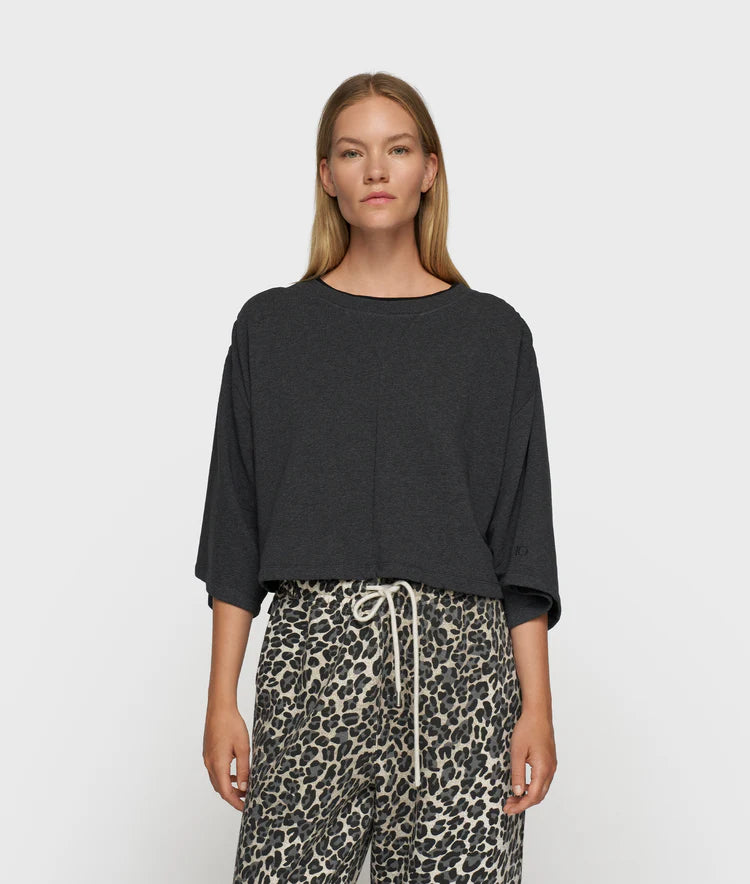 10 DAYS CROPPED GATHERING SWEATER