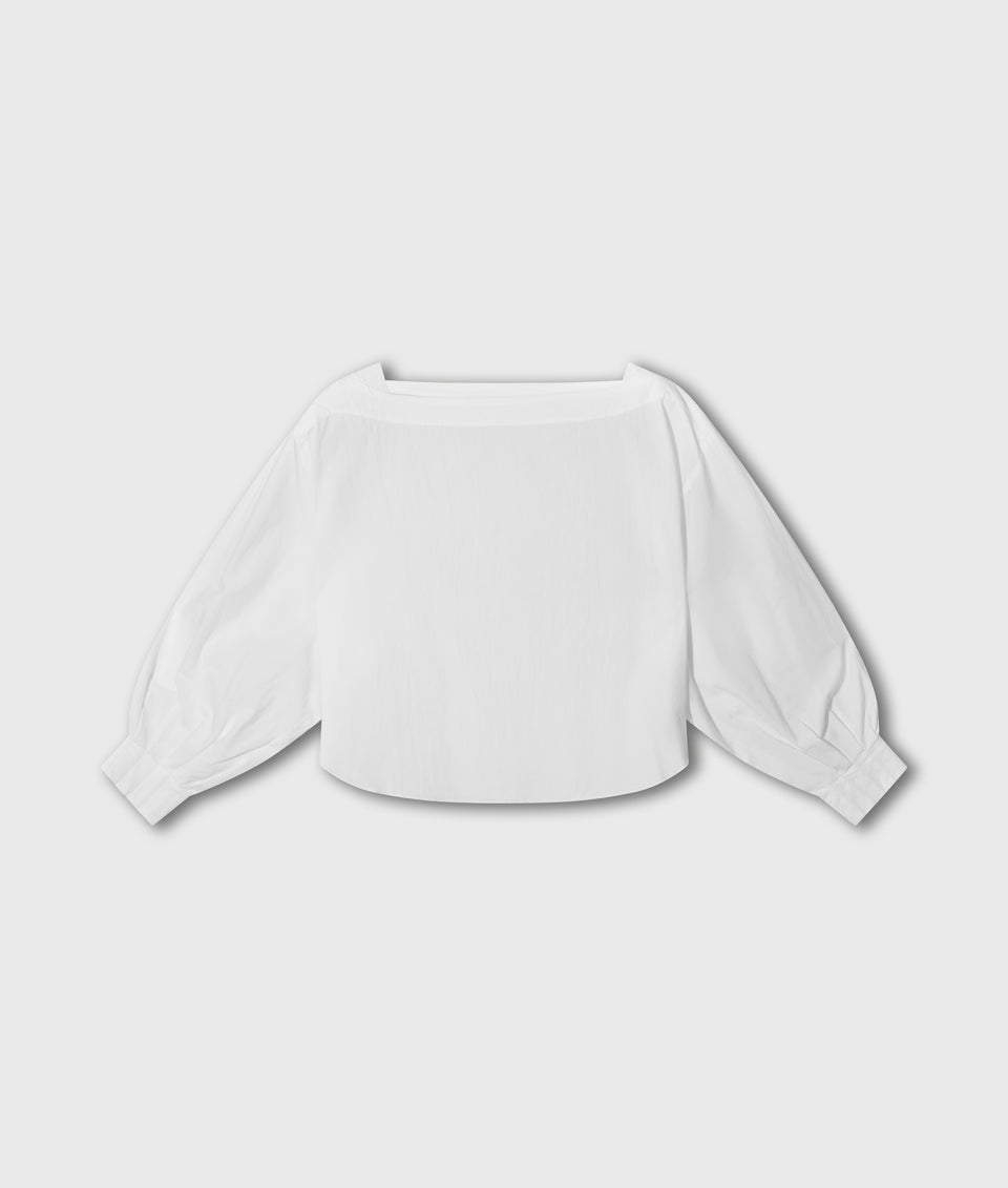 10DAYS BOATNECK BLOUSE POPLIN