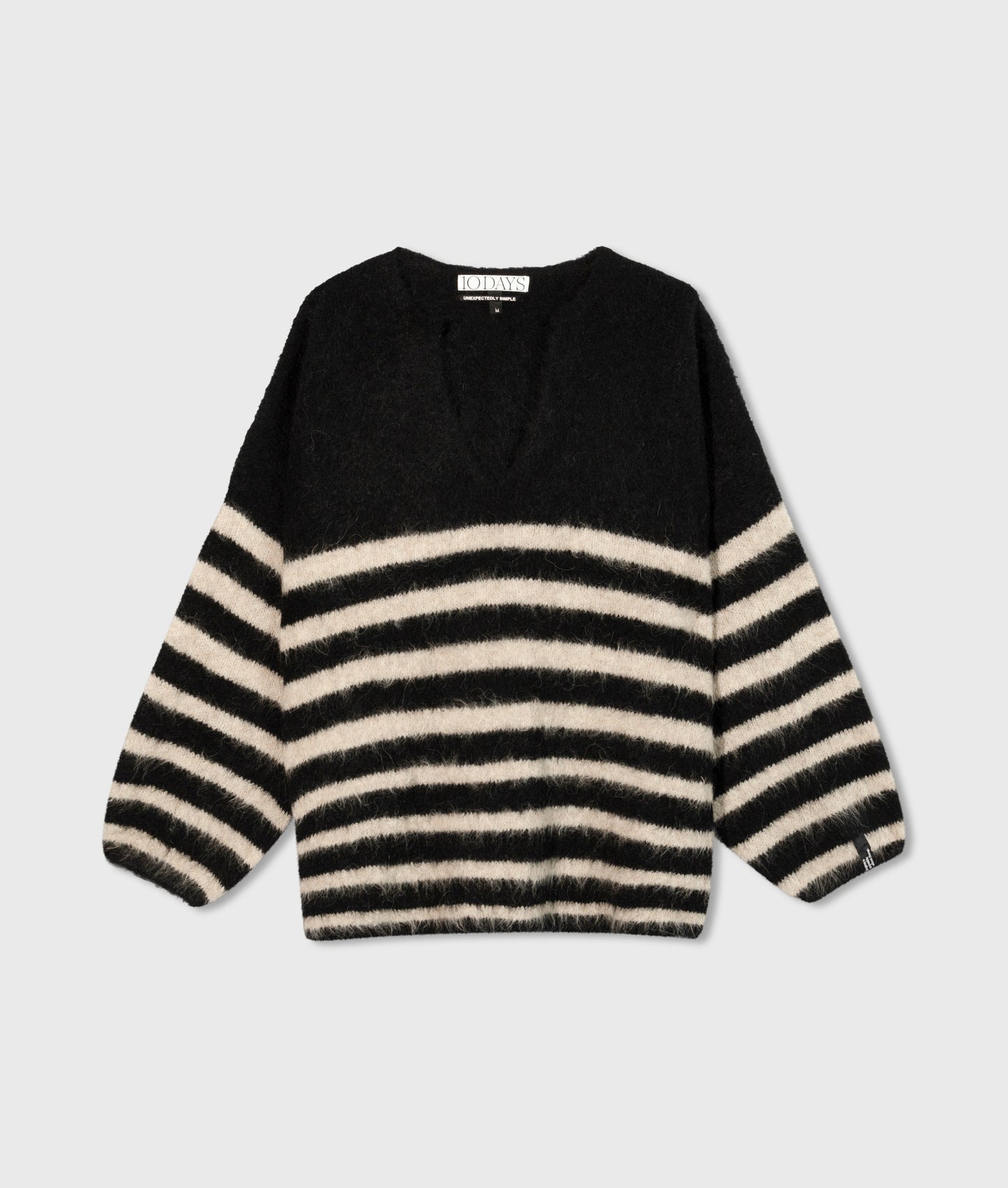 10 DAYS Soft Hairy Sweater Stripes
