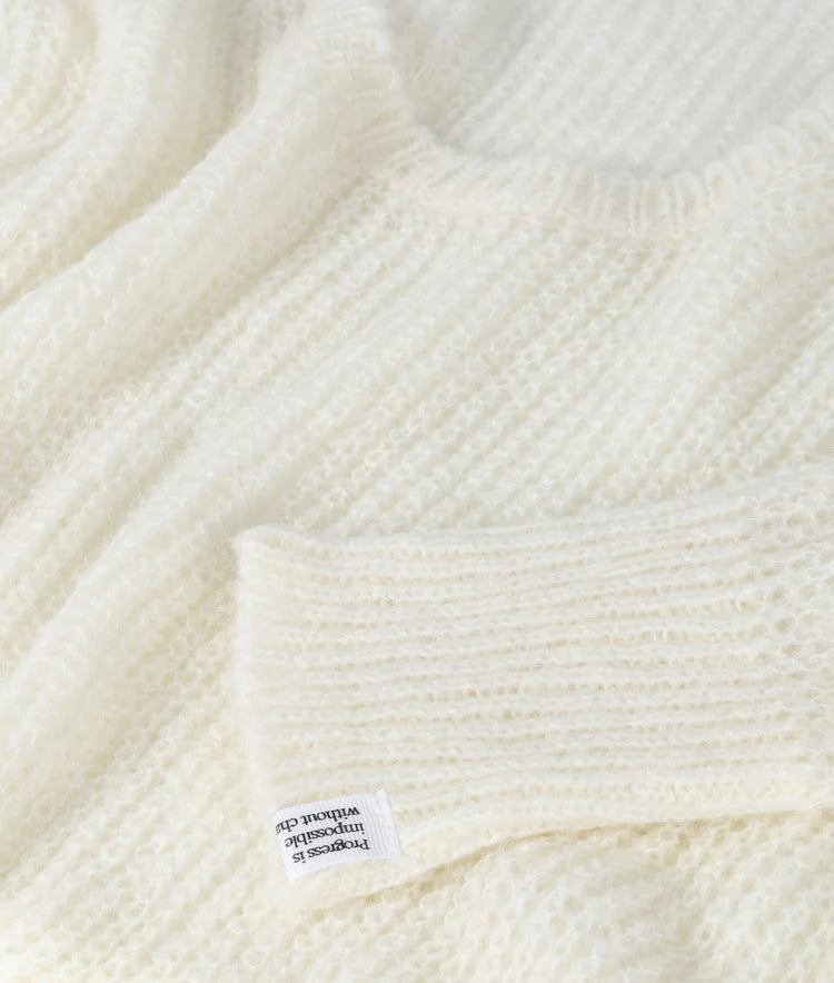 10 DAYS DEEP NECK KNIT SWEATER