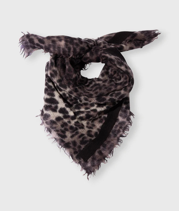 10DAYS WOOL BANDANA LEOPARD