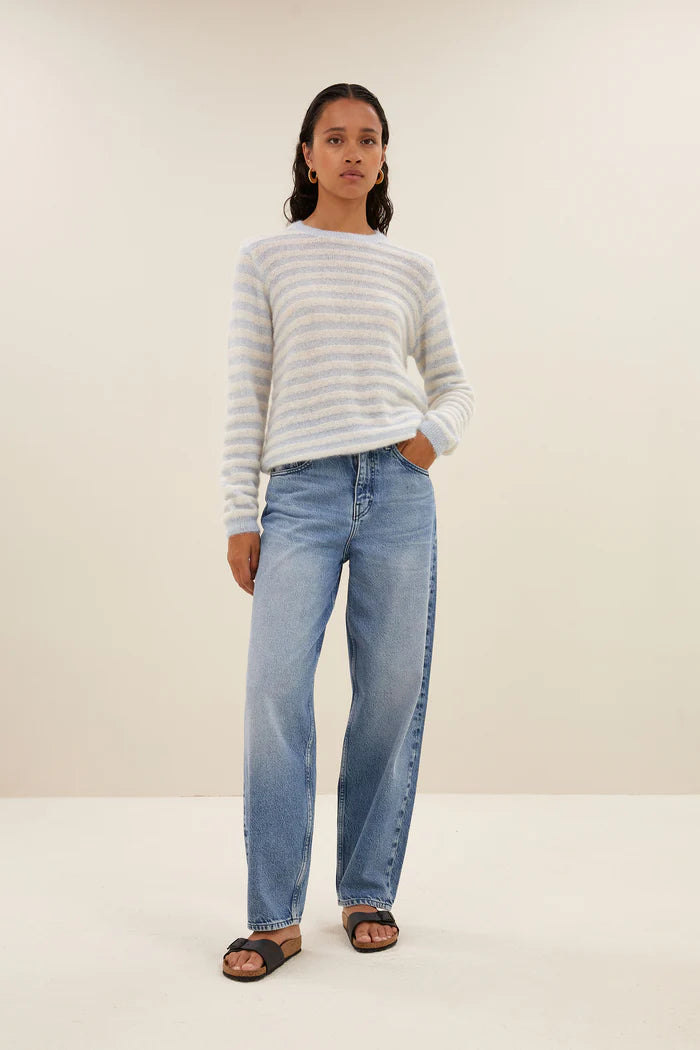 GWEN THIN STRIPE PULLOVER - BY-BAR