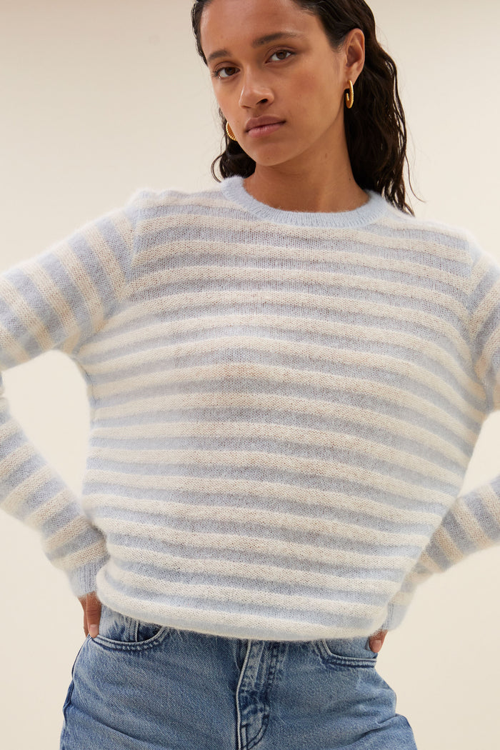 GWEN THIN STRIPE PULLOVER - BY-BAR