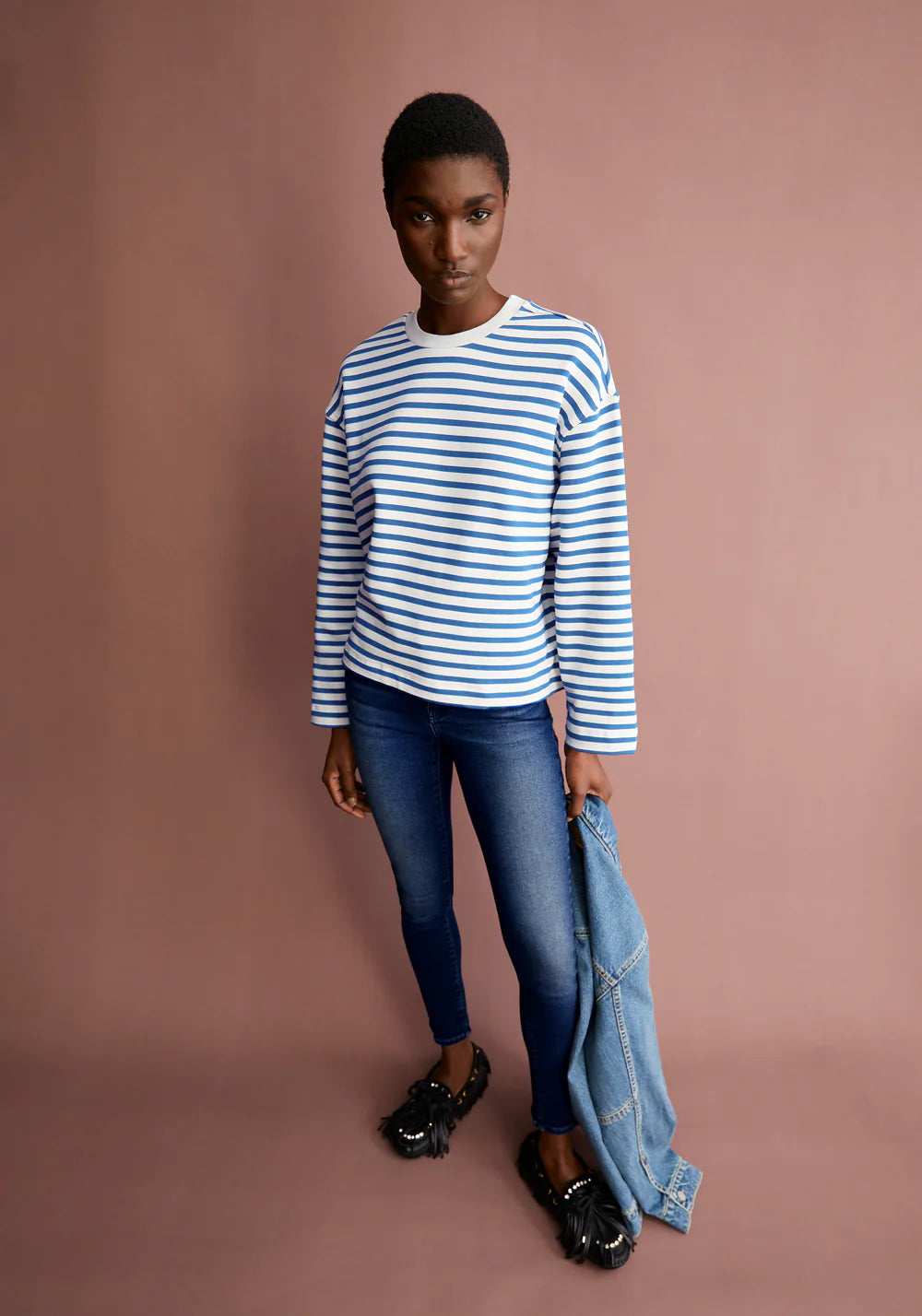 ARMEDANGELS FRANKAA MAARLEN STRIPE SWEAT