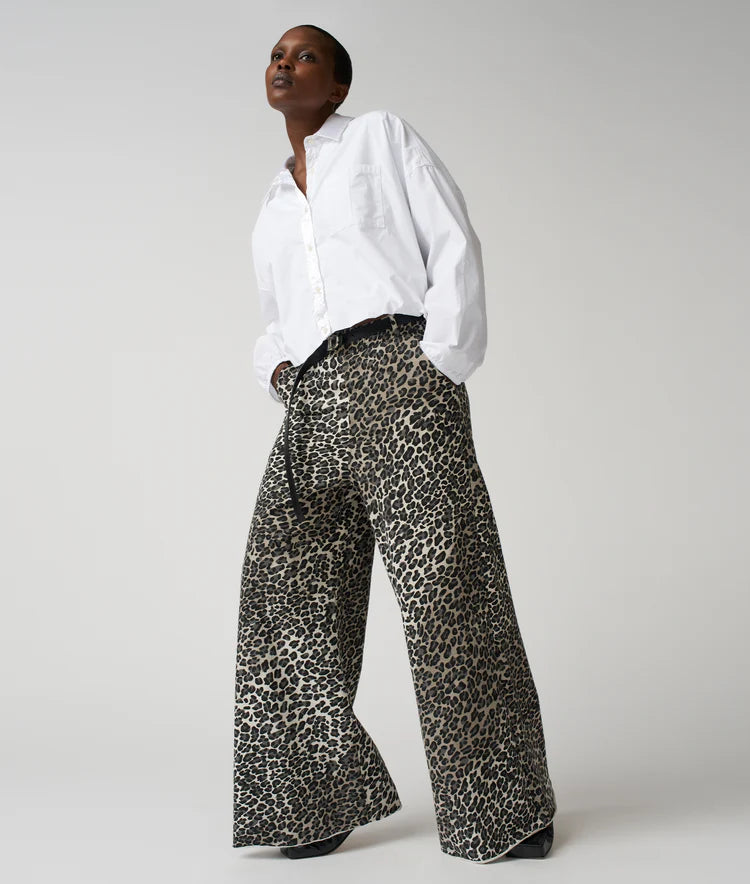 10DAYS WIDE LEG JOGGER LEOPARD