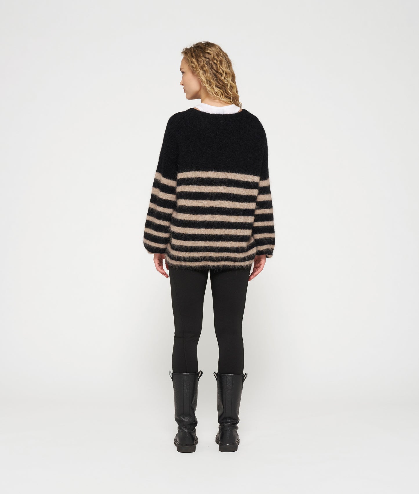 10 DAYS Soft Hairy Sweater Stripes