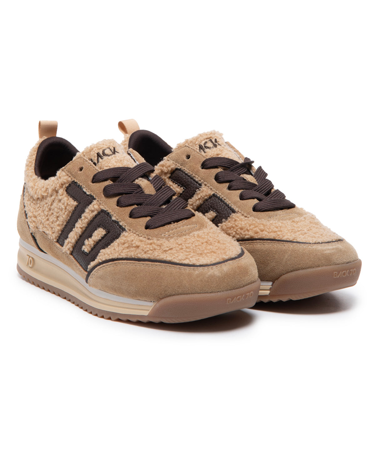 BACK70 JOGGER FT18 FUR BEIGE SUEDE BEIGE COFFEE 70