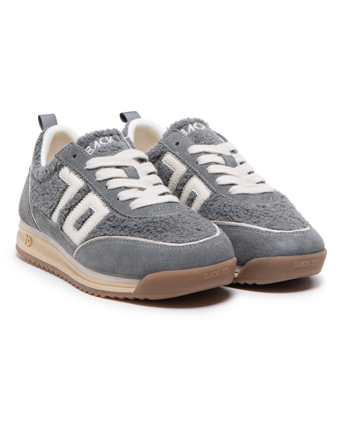 BACK70 JOGGER FT19 FUR GRAY SUEDE GRAY MILK 70