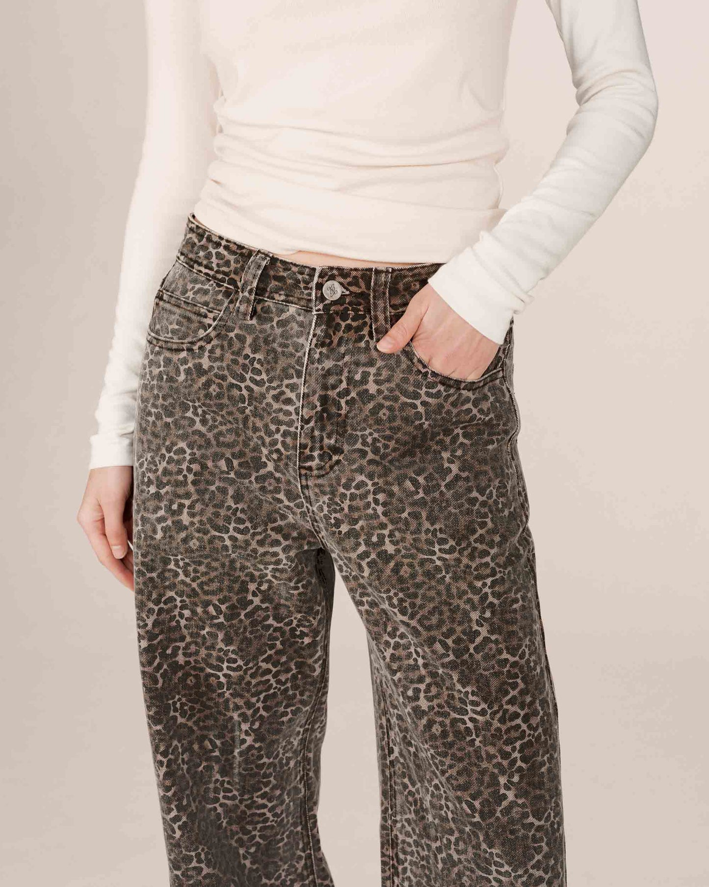 JEANS LEOPARD SOCCA - Grace & Mila