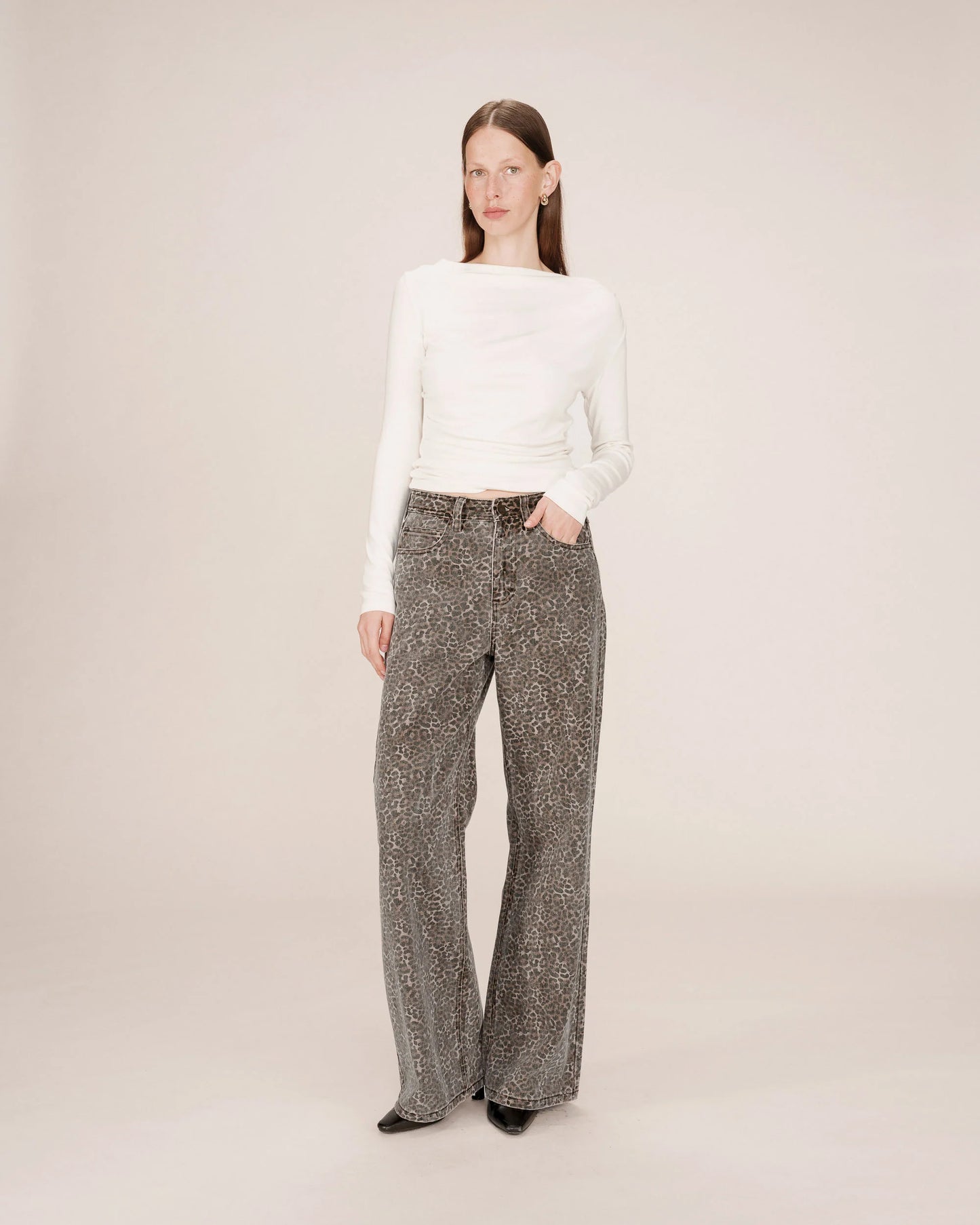 JEANS LEOPARD SOCCA - Grace & Mila