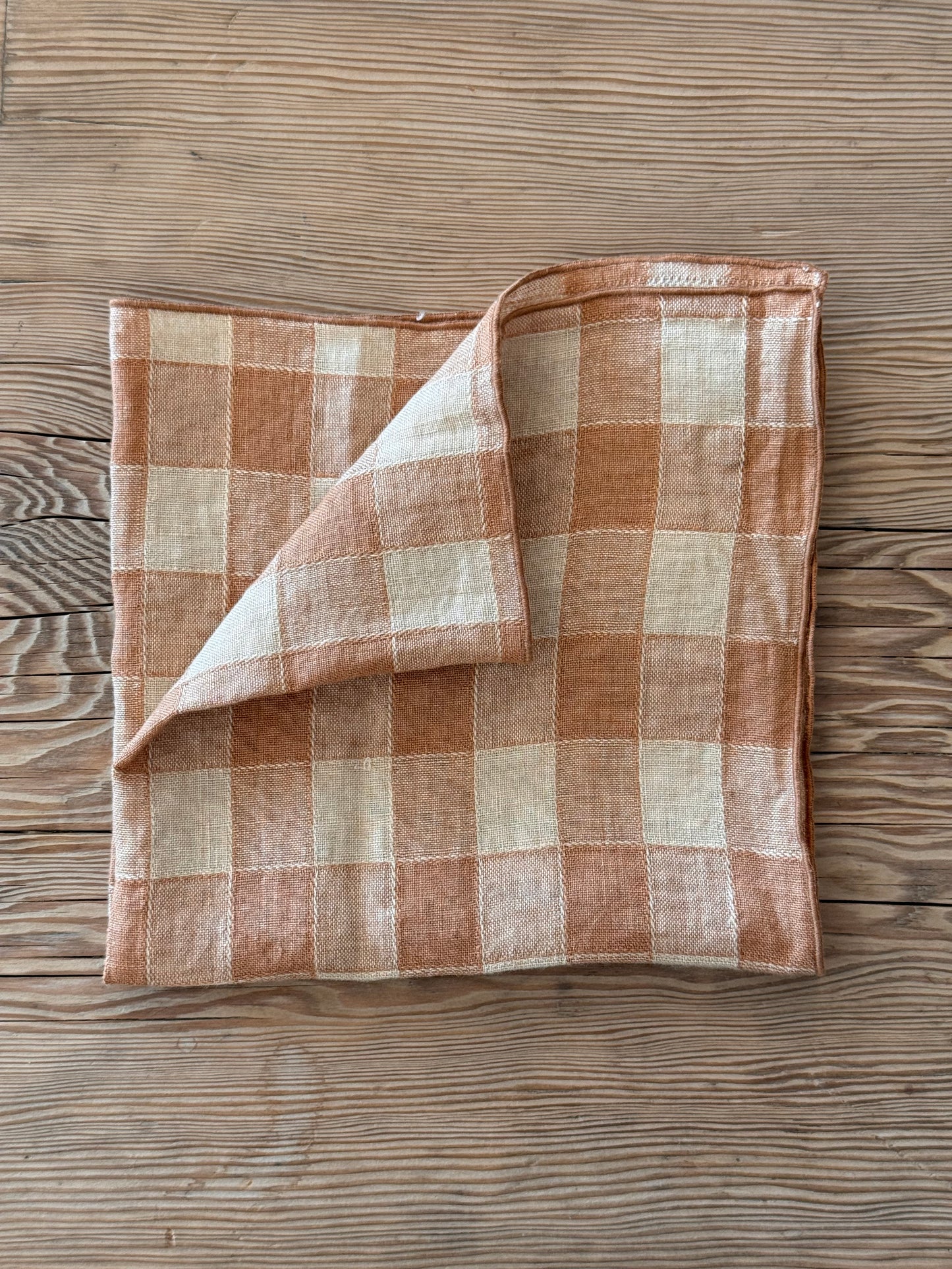 Maison de Vacances Stoffserviette - Vintage Vichy Karo - Terracotta