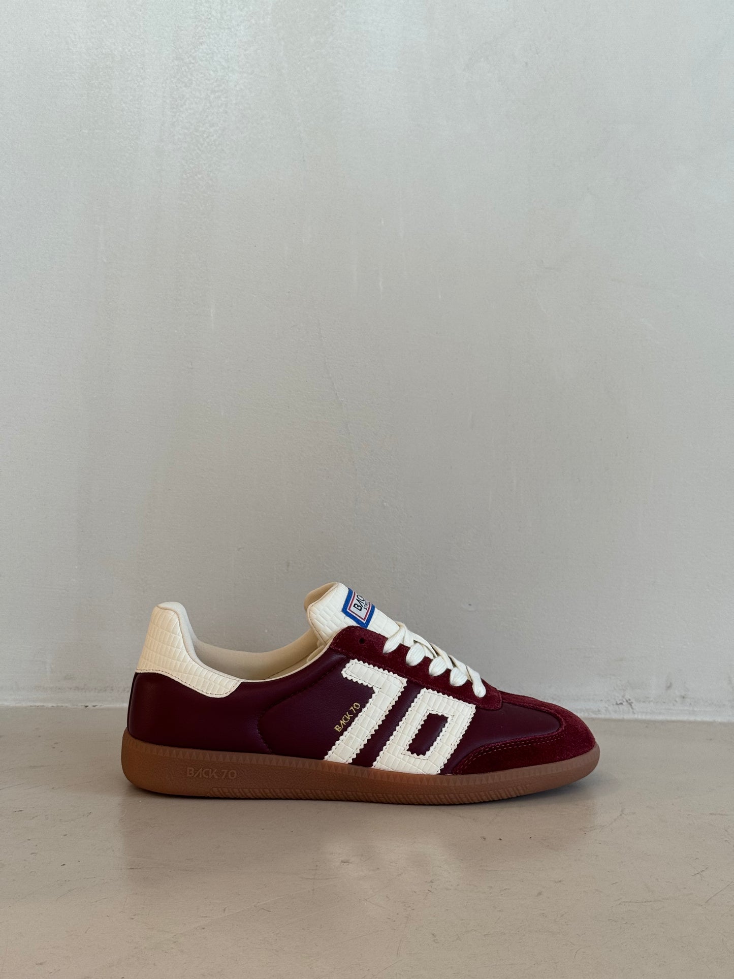 SNEAKER BACK 70 CLOUD N26 NAPPA SPONGE WINE SUEDE WINE MILK 70