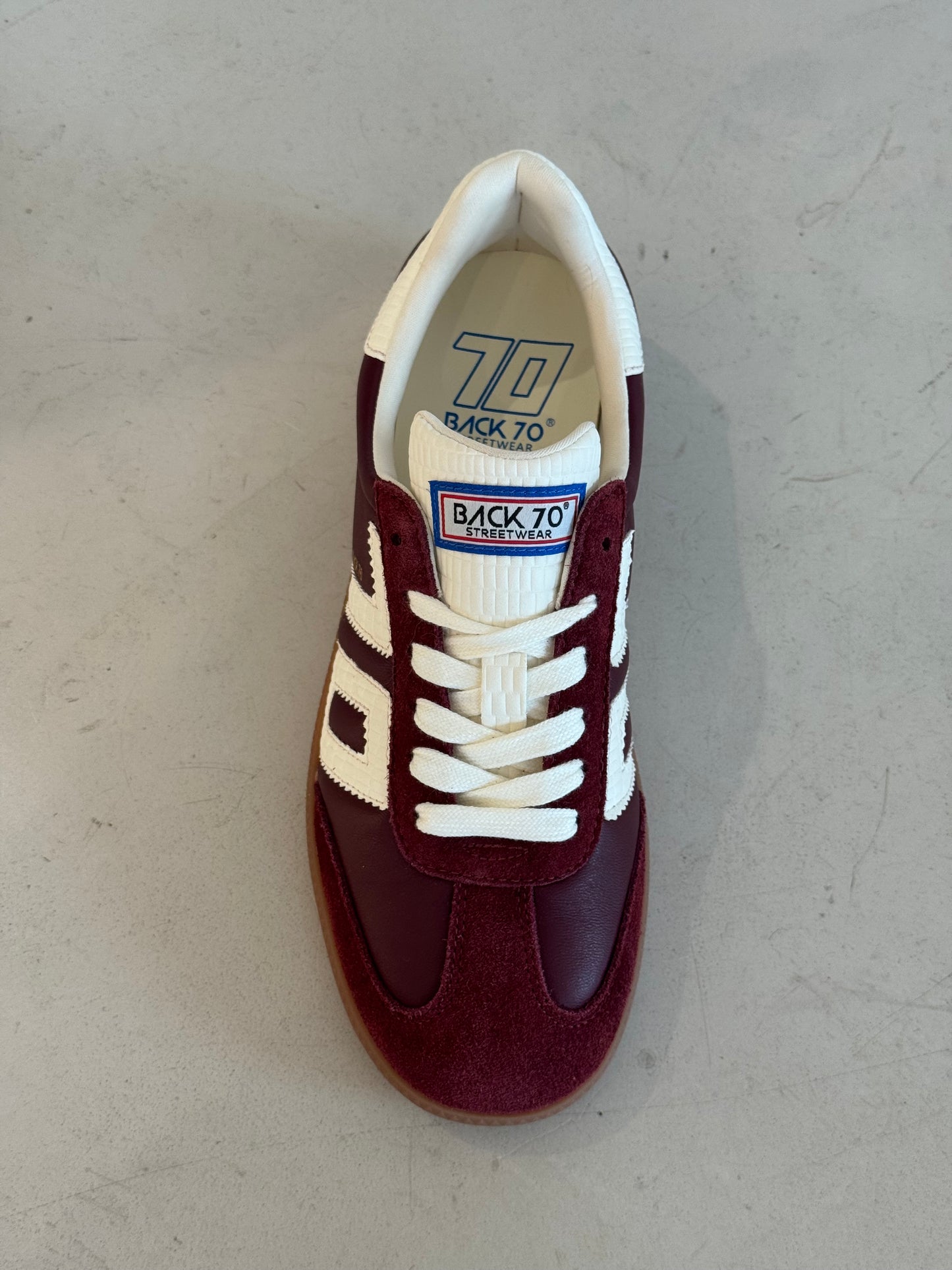 SNEAKER BACK 70 CLOUD N26 NAPPA SPONGE WINE SUEDE WINE MILK 70