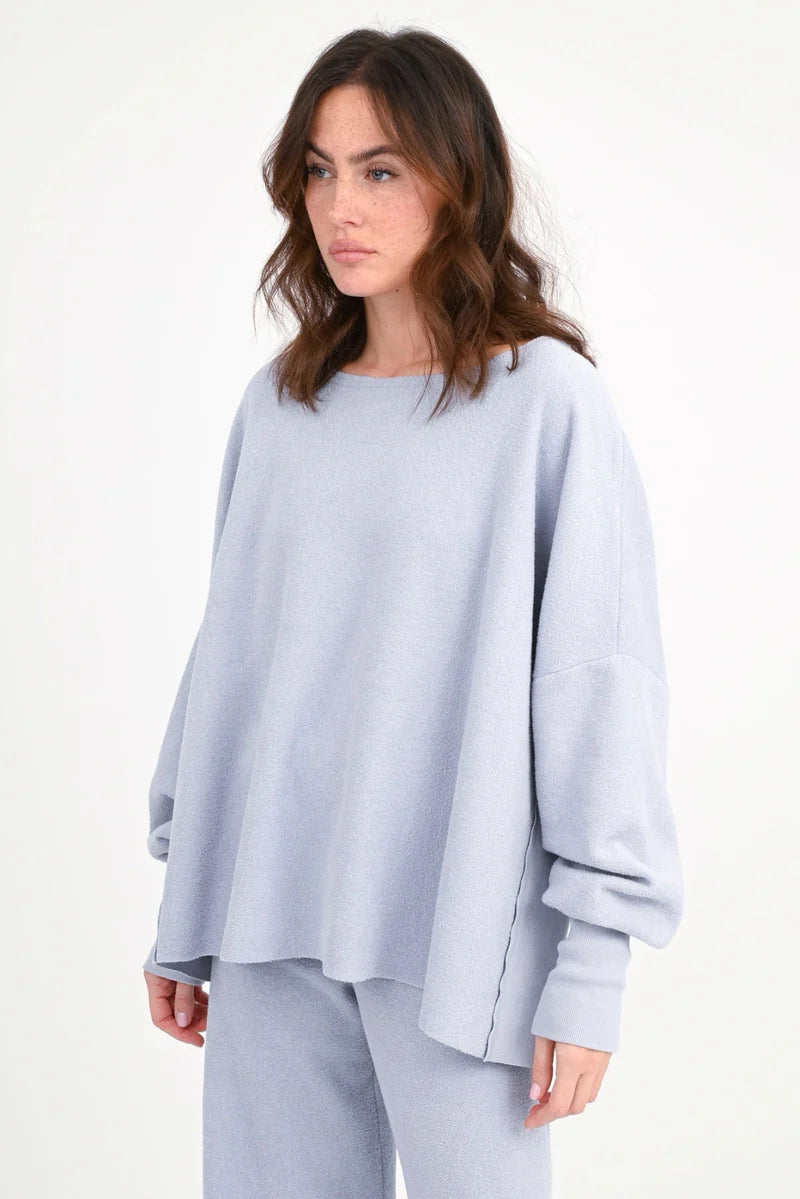 LOVE JOY VICTORY FROTTEE SWEATSHIRT HILDA
