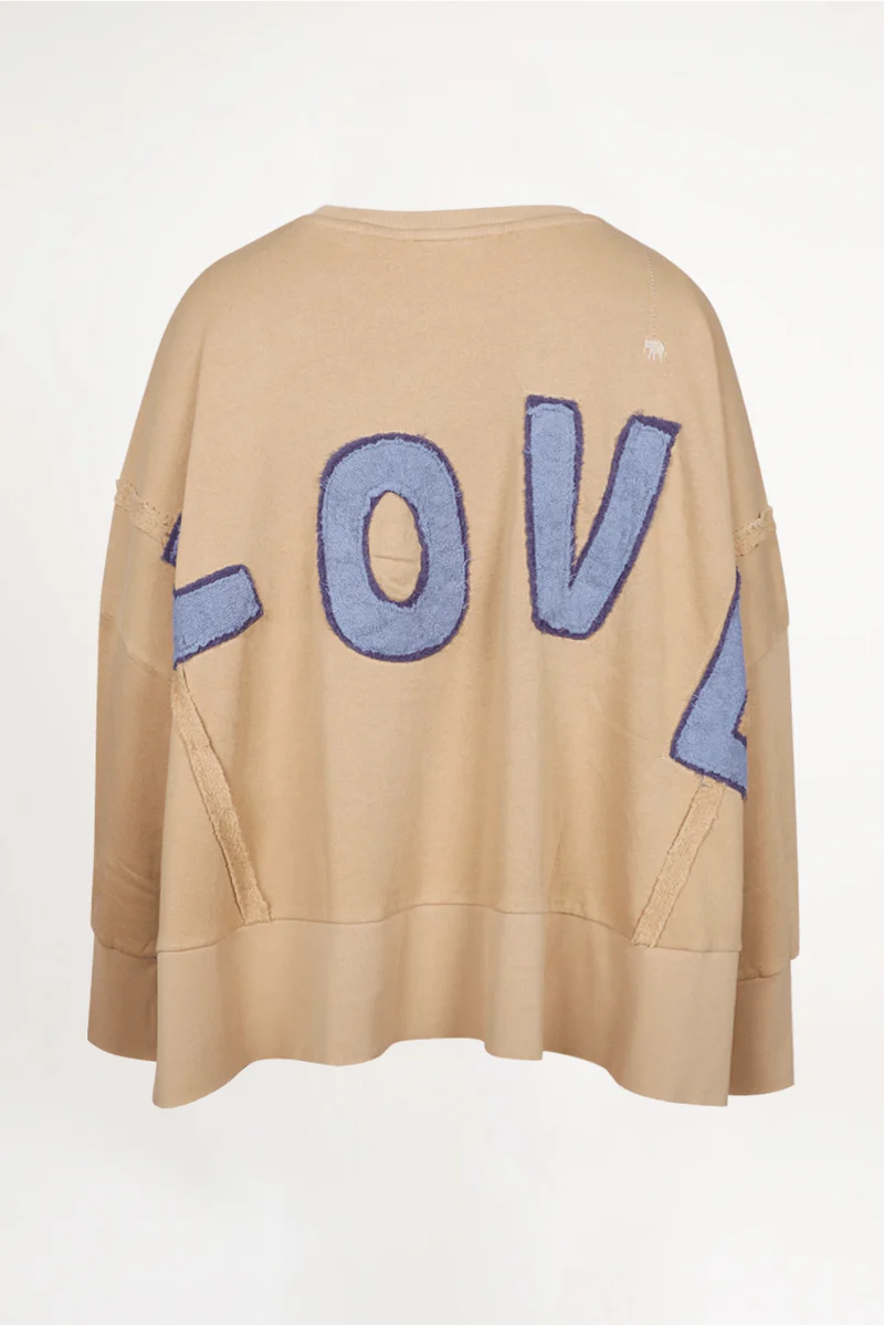 LOVE JOY VICTORY OVERSIZE SWEATSHIRT KRIZ