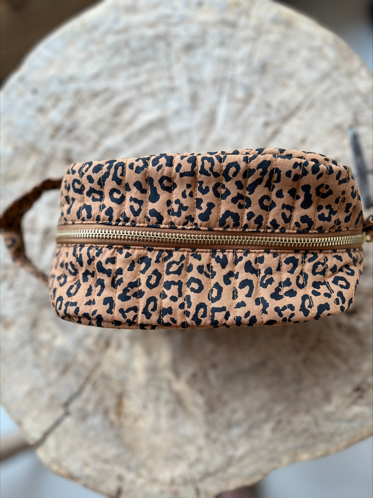 ATELIER POMME - PERFECT POUCH - LEOPARD - TO THE MOON AND BACK