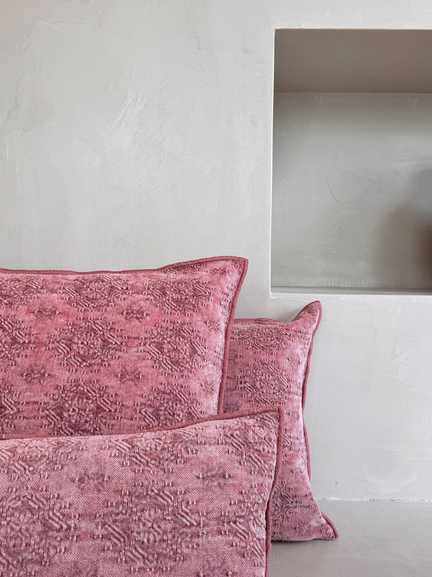 Maison de Vacances Kissen Jacquard Kilim Rose The