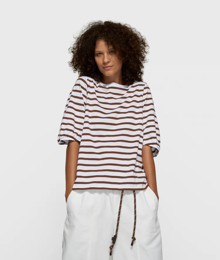 10DAYS BALLOON TEE STRIPES