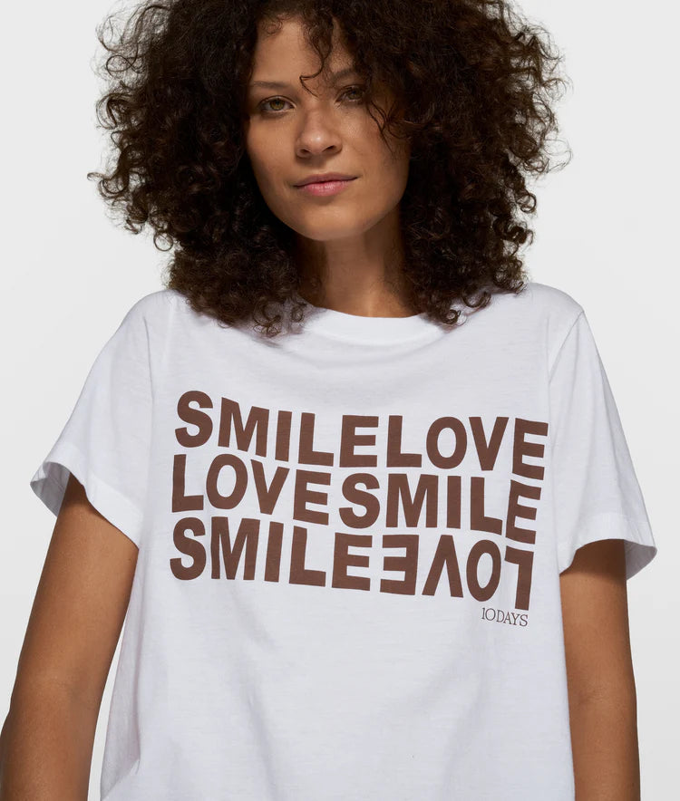 10DAYS SMILE LOVE TEE