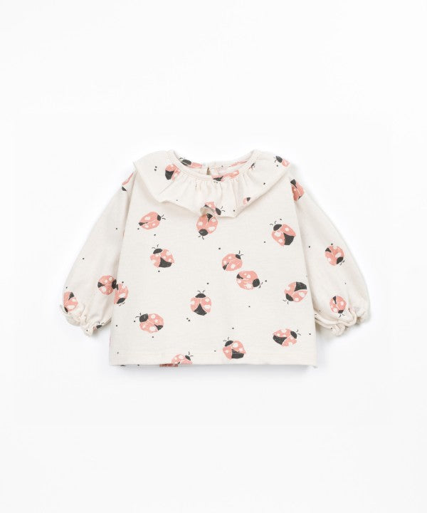 PLAY UP PRINTED JERSEY LONGSLEEVE T-SHIRT