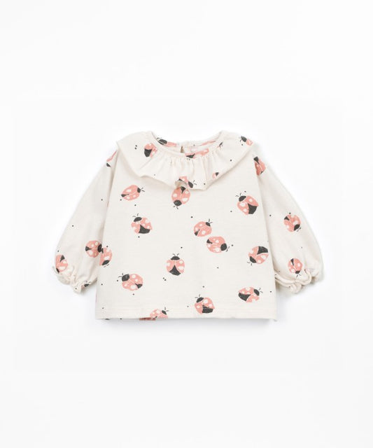 PLAY UP PRINTED JERSEY LONGSLEEVE T-SHIRT