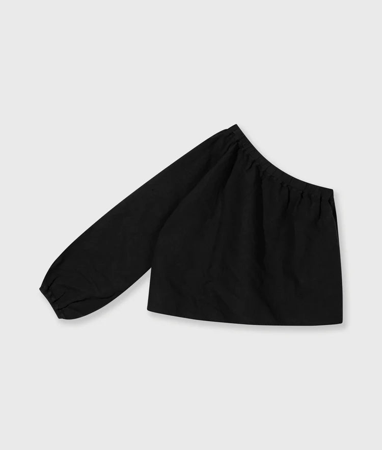10DAYS ONE SHOULDER TOP LINEN