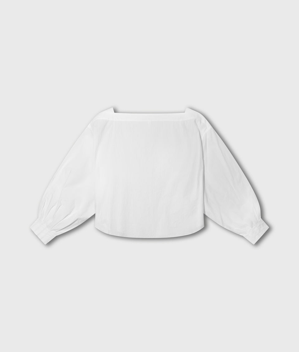 10DAYS BOATNECK BLOUSE POPLIN