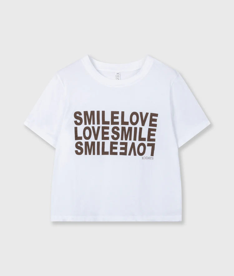 10DAYS SMILE LOVE TEE