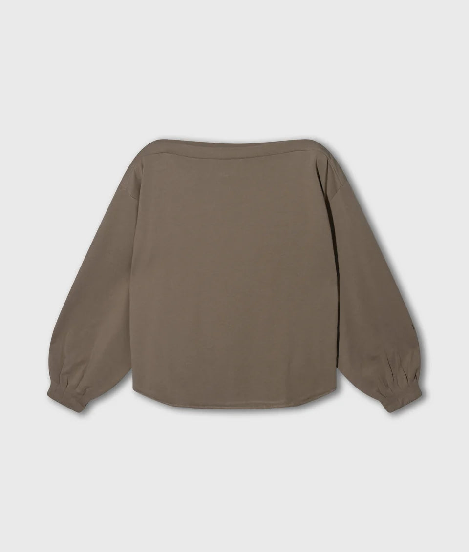 10DAYS BOATNECK TOP FLEECE