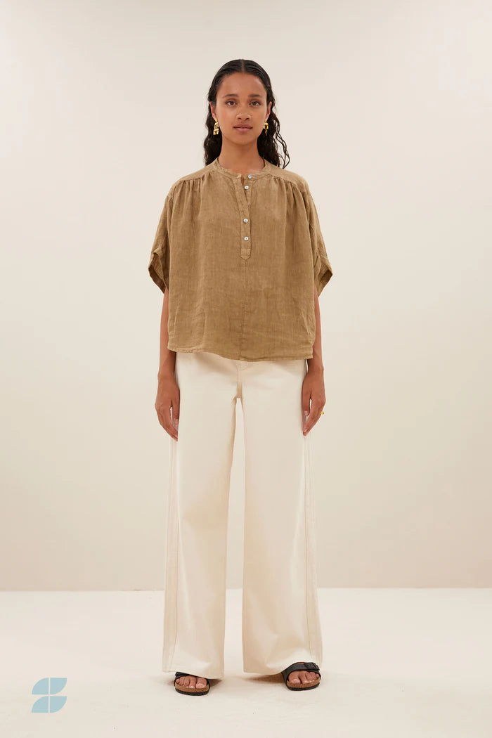 AXEL LINEN BLOUSE - BY-BAR