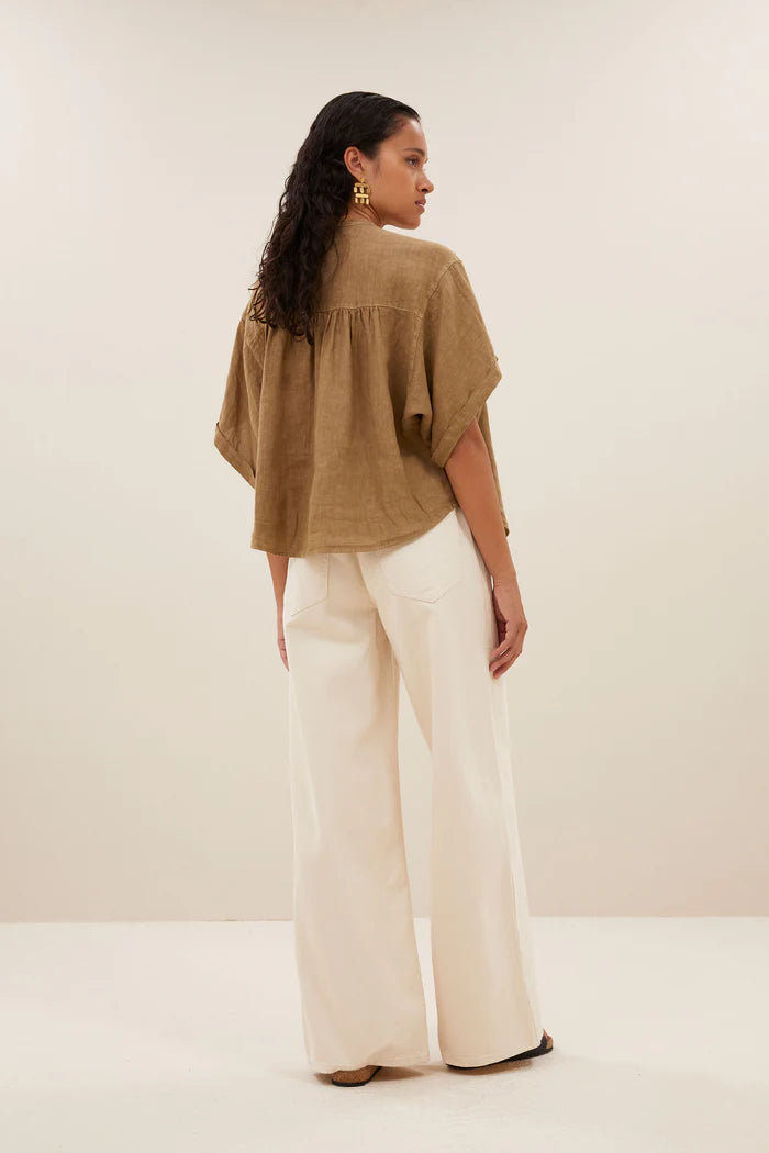 AXEL LINEN BLOUSE - BY-BAR