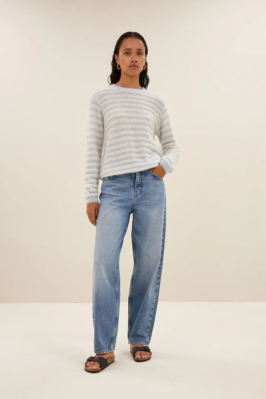 GWEN THIN STRIPE PULLOVER - BY-BAR