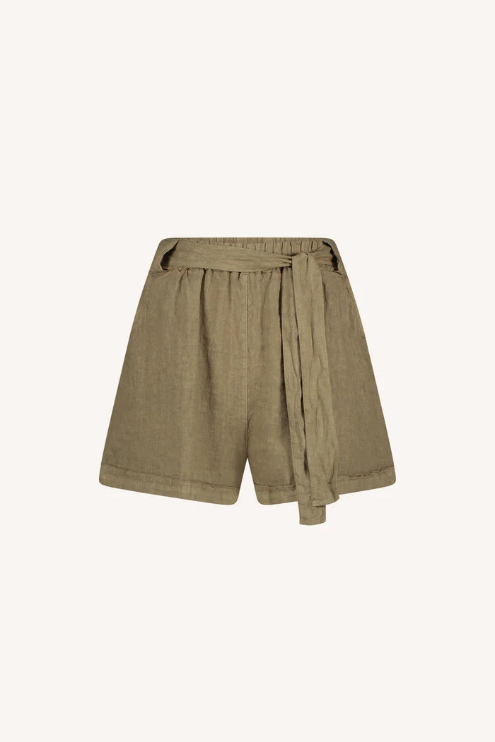 JUNE LINEN SHORTS - BY-BAR