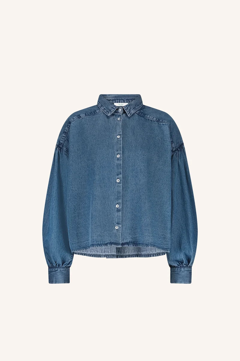SARAH SHORT DENIM BLOUSE - BY-BAR