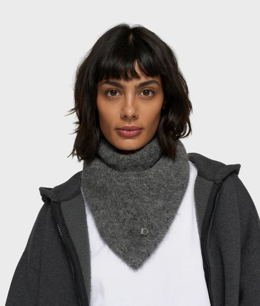 10DAYS BANDANA HAIRY KNIT SCARF
