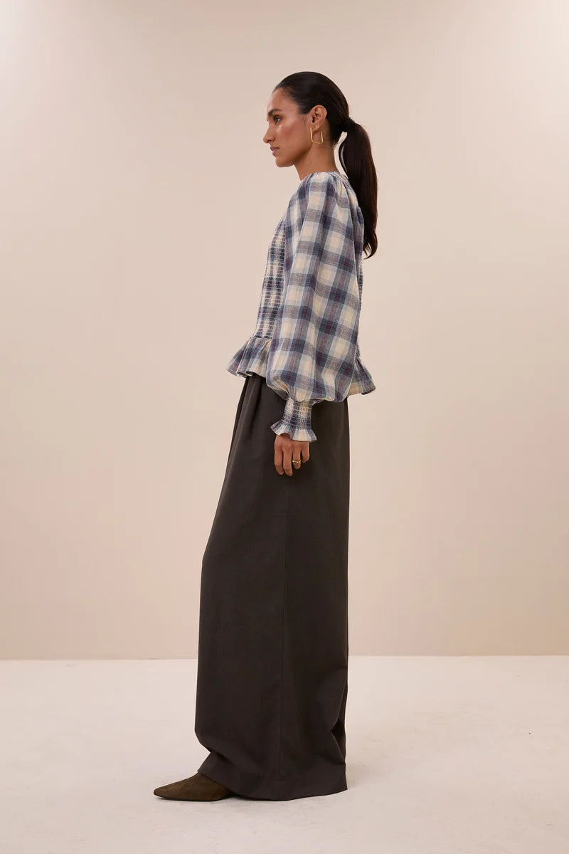 YENA TOKYO CHECK BLOUSE - BY-BAR
