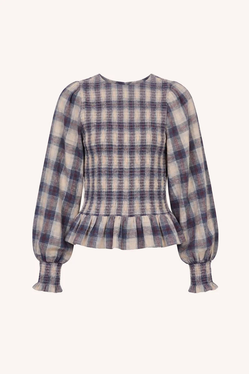 YENA TOKYO CHECK BLOUSE - BY-BAR