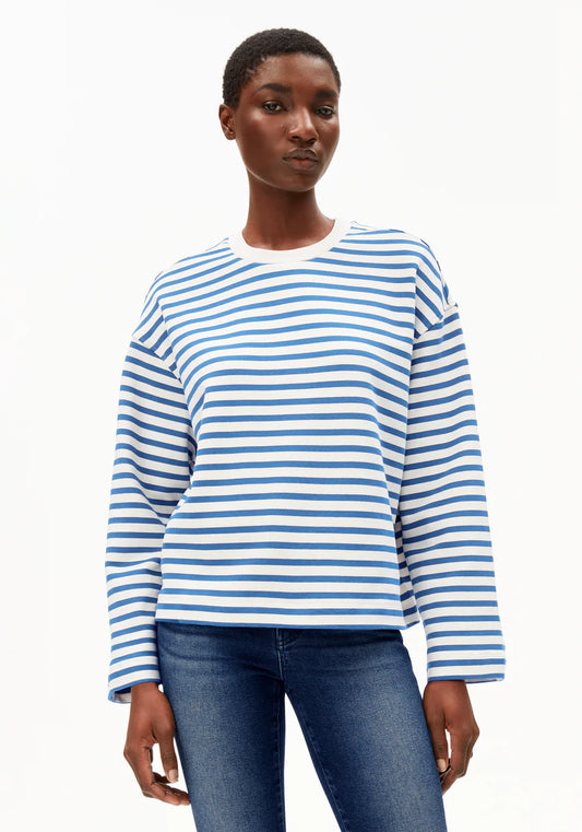 ARMEDANGELS FRANKAA MAARLEN STRIPE SWEAT