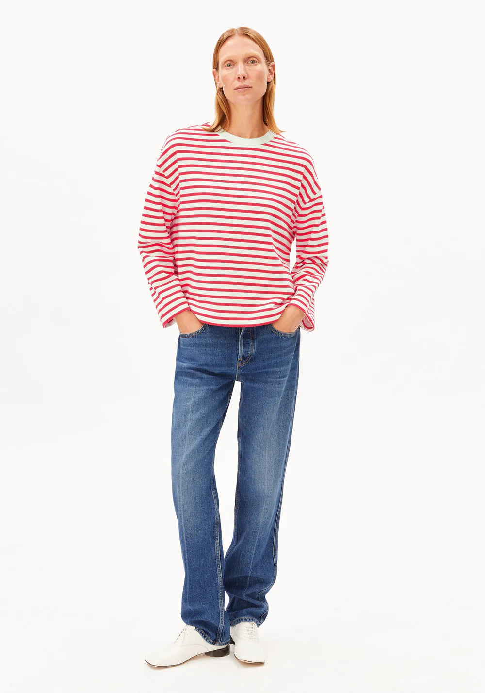 ARMEDANGELS FRANKAA MAARLEN STRIPE SWEAT