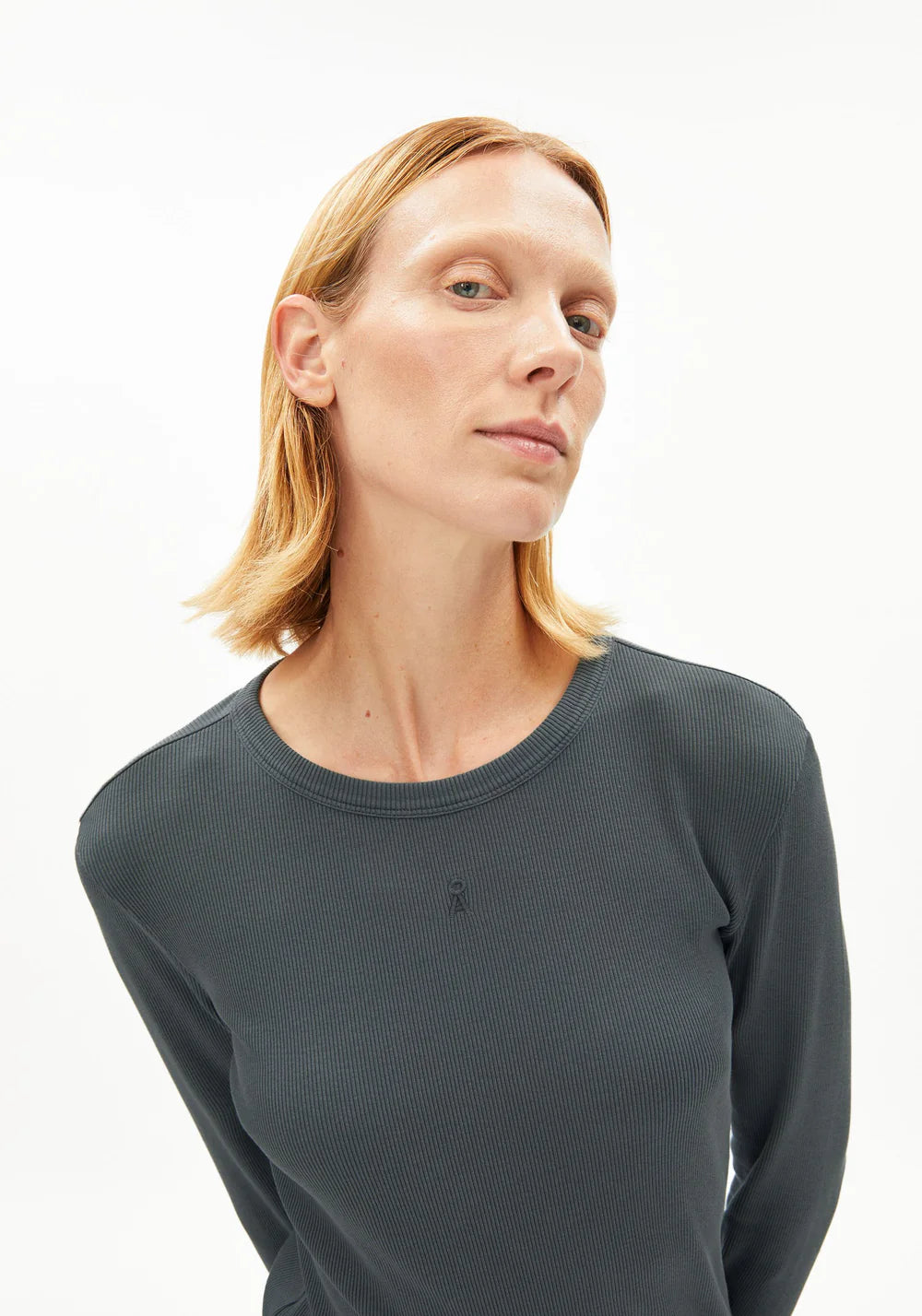 ARMEDANGELS GMT DYE RIPP-LANGARMSHIRT
