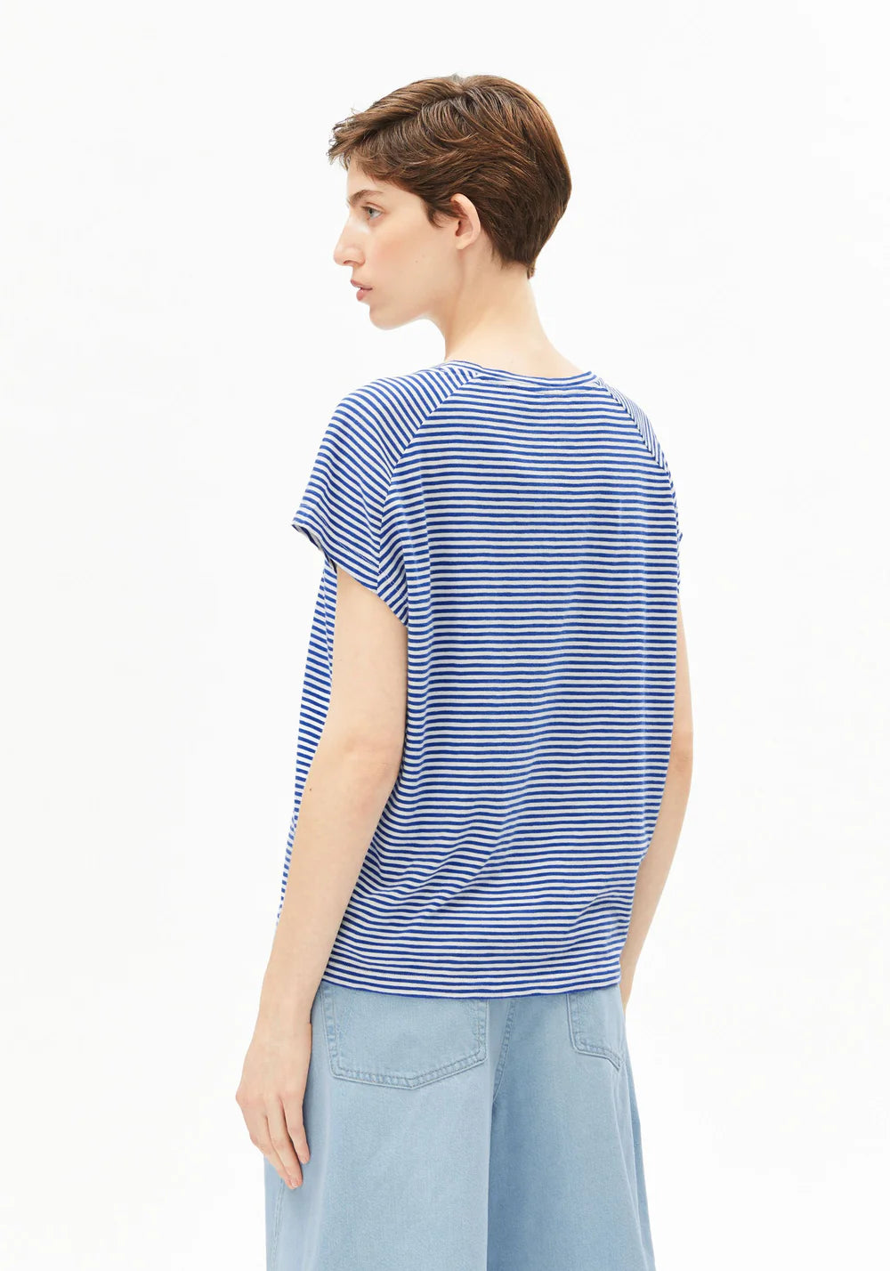 ARMEDANGELS SLUB JERSEY STRIPE T-SHIRT