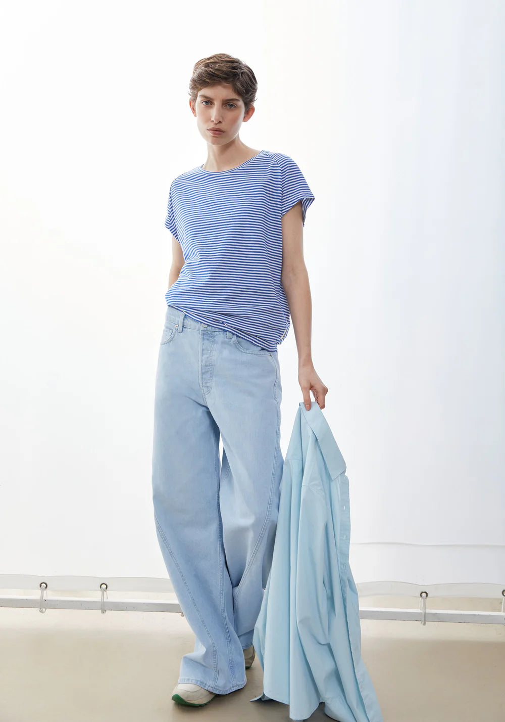 ARMEDANGELS SLUB JERSEY STRIPE T-SHIRT