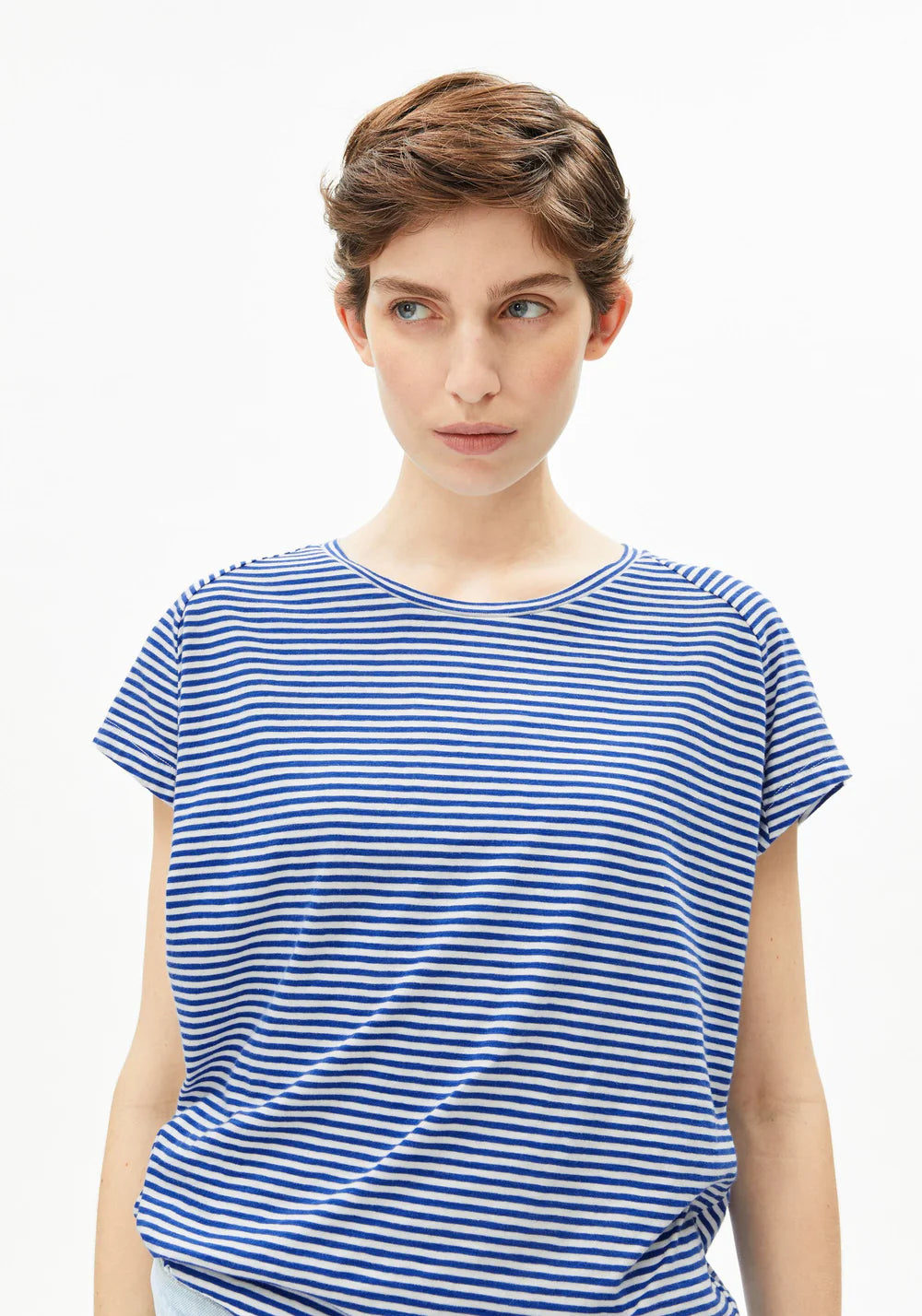ARMEDANGELS SLUB JERSEY STRIPE T-SHIRT