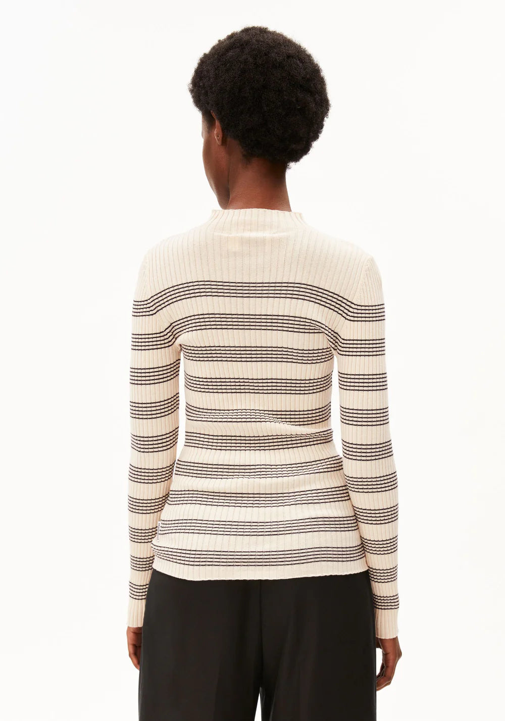 ARMEDANGELS ALAANIA STRIPED KNIT SWEATER