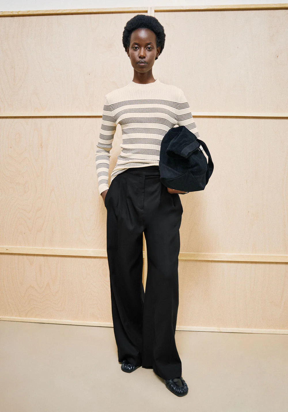 ARMEDANGELS ALAANIA STRIPED KNIT SWEATER