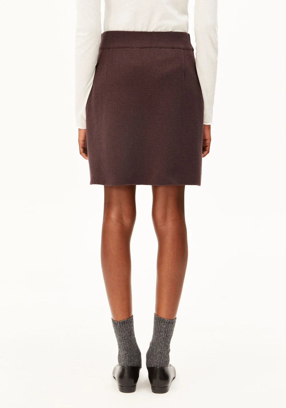 ARMEDANGELS COTTON-WOOL MINI KNIT SKIRT